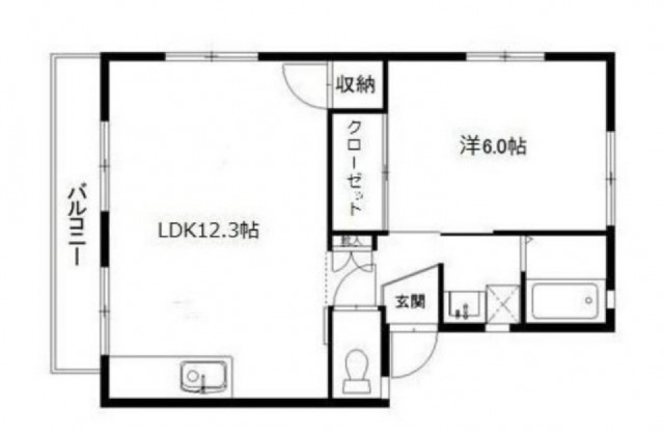 日向ぼっこがスキ！の間取り図