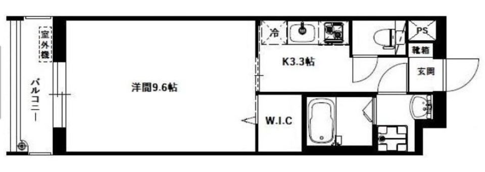 高台一人暮らしの間取り図