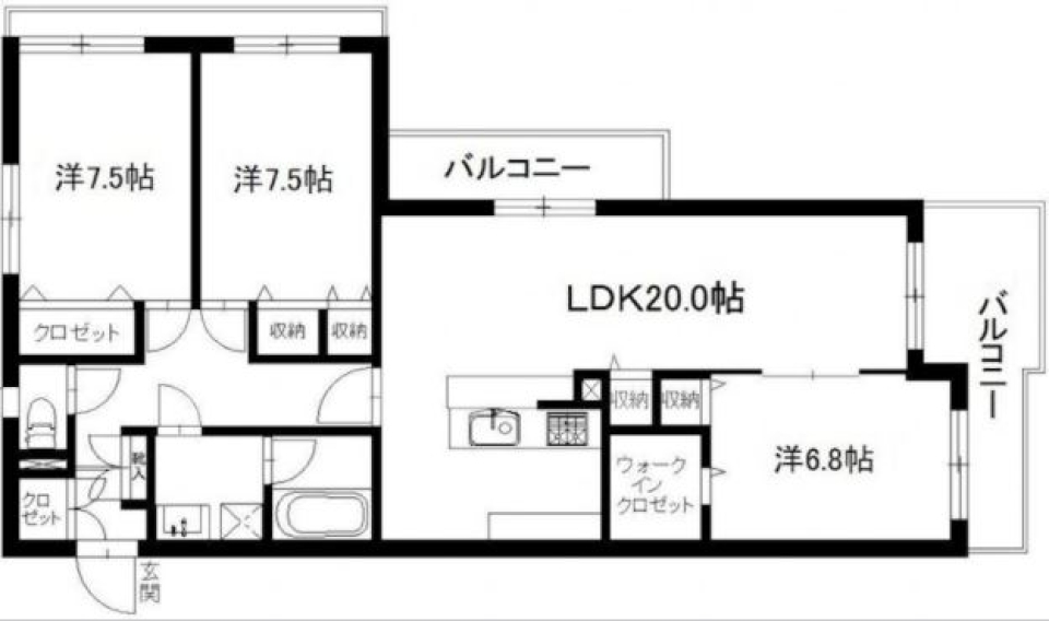 【ペット可】高級感溢れる暮らしの間取り図