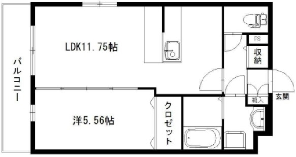 充実の買い物環境の間取り図