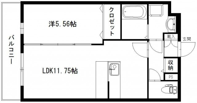 間取りは1LDK