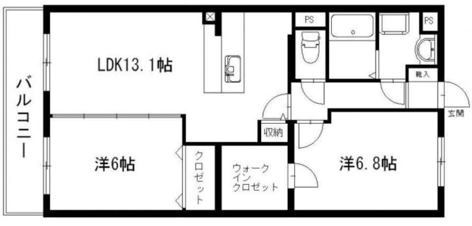 シンプルだけどおしゃれの間取り図