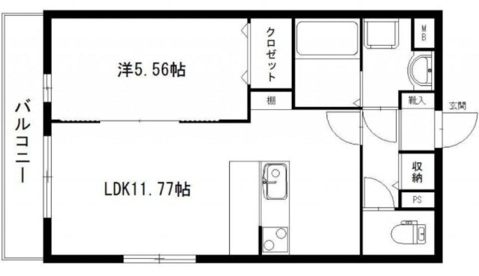 ちょうどいいの間取り図