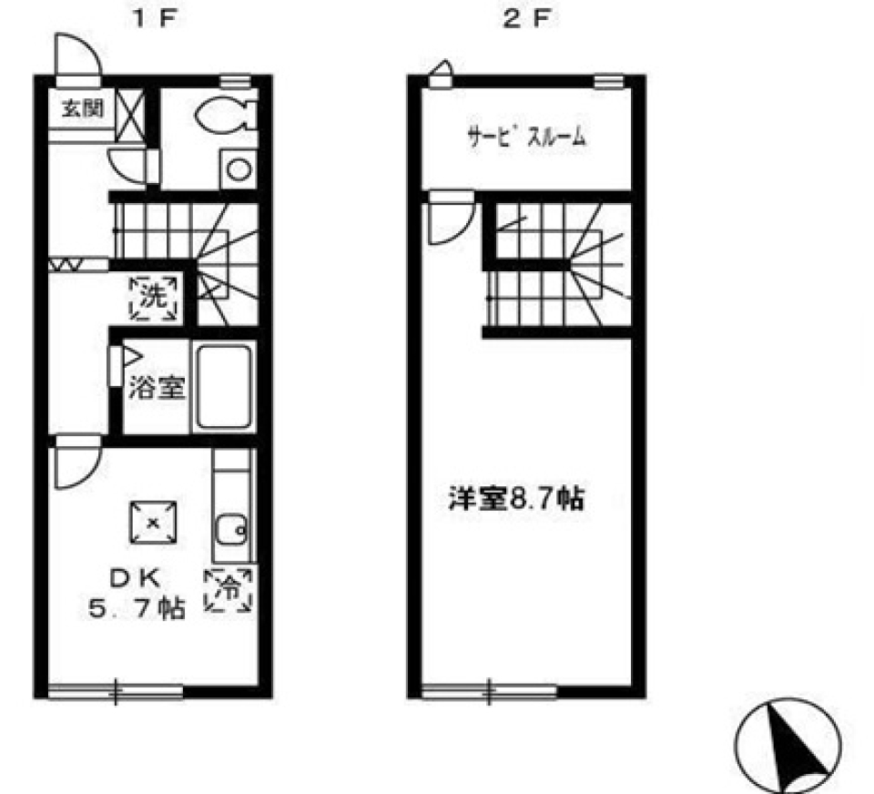 1LDKを夢見て。の間取り図