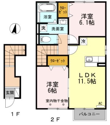 リビングと洋室は一つなぎにすることが可能