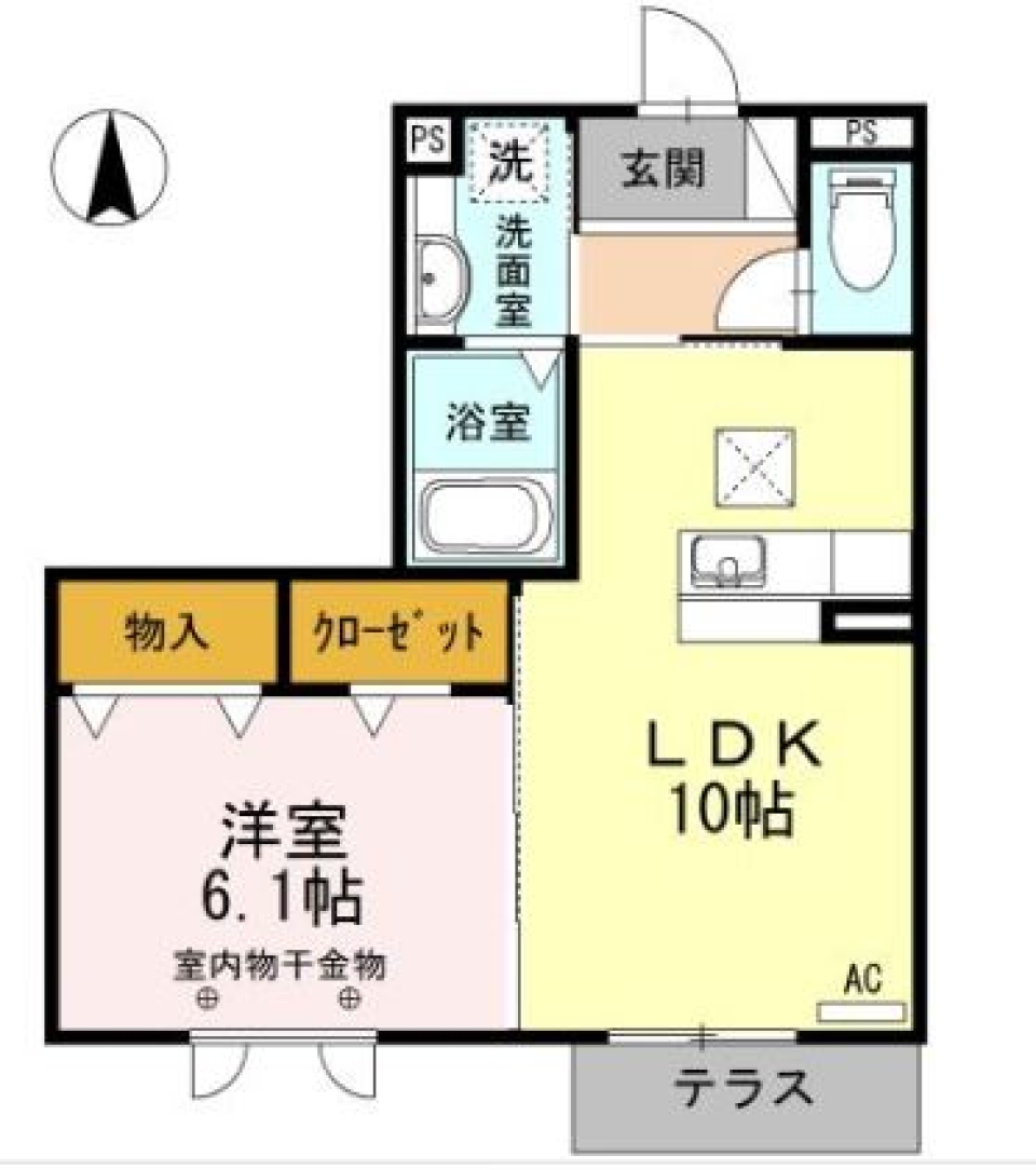 留守時はＡＬＳＯＫにお任せ。の間取り図