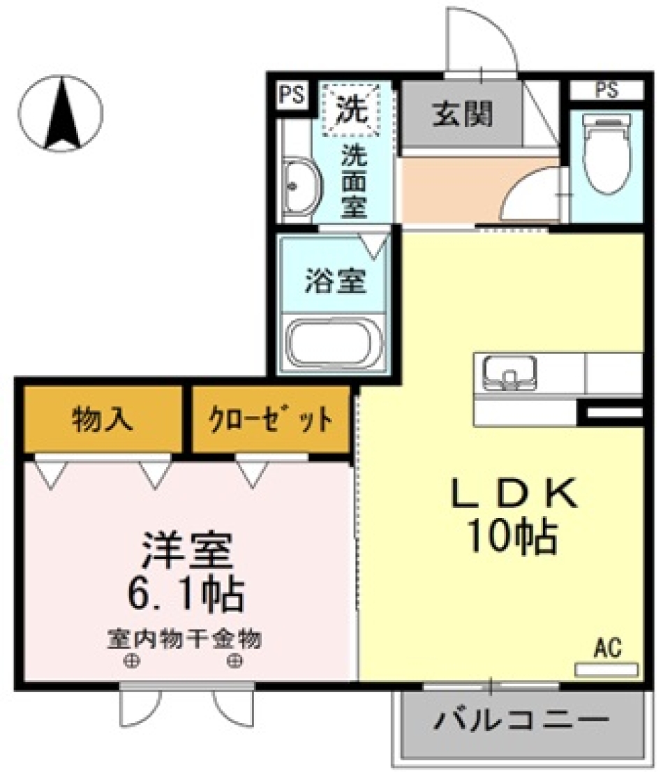 セキュリティルーム　in磐田。の間取り図