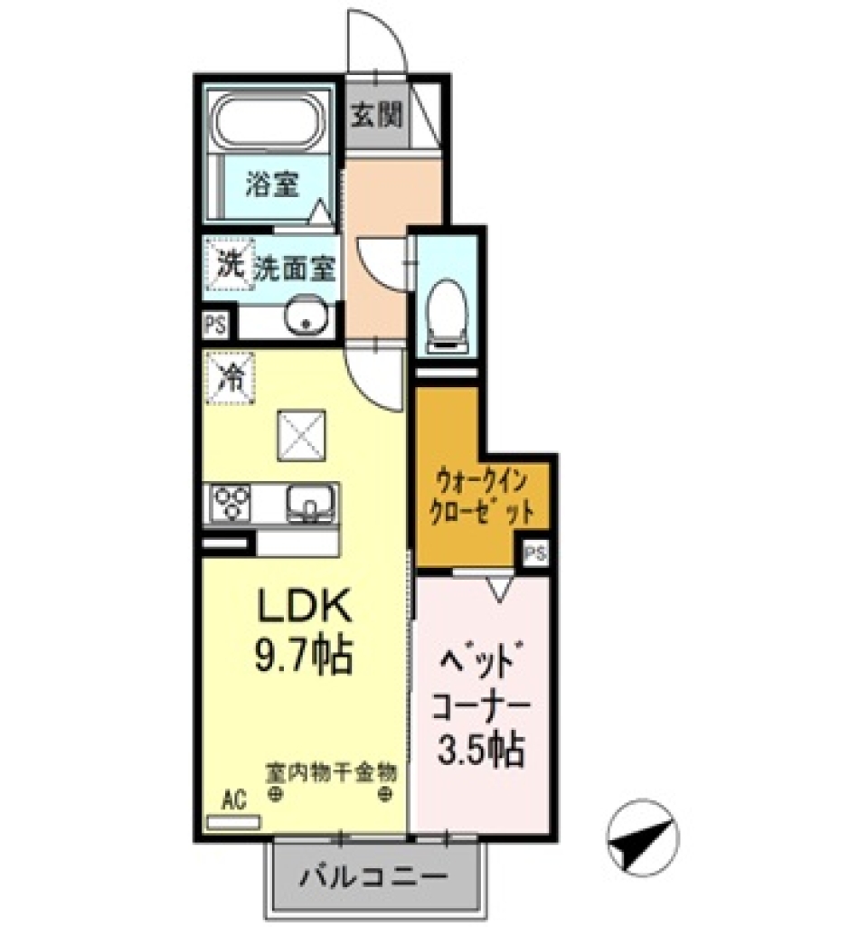 【ペット可】便利機能の四次元ポケットの間取り図