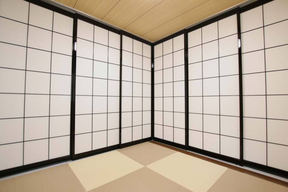 襖を閉めたところ。来客時の客間としても使えます