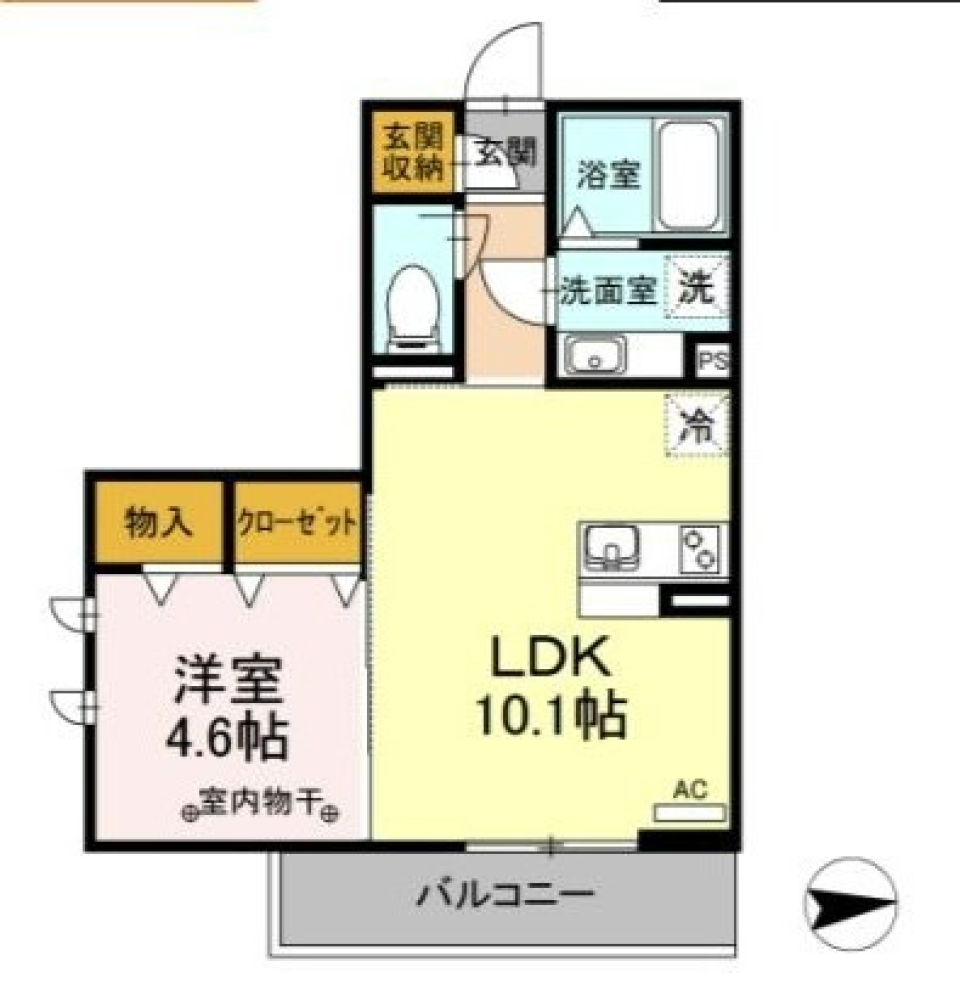 セキュリティ重視。安心の生活をの間取り図