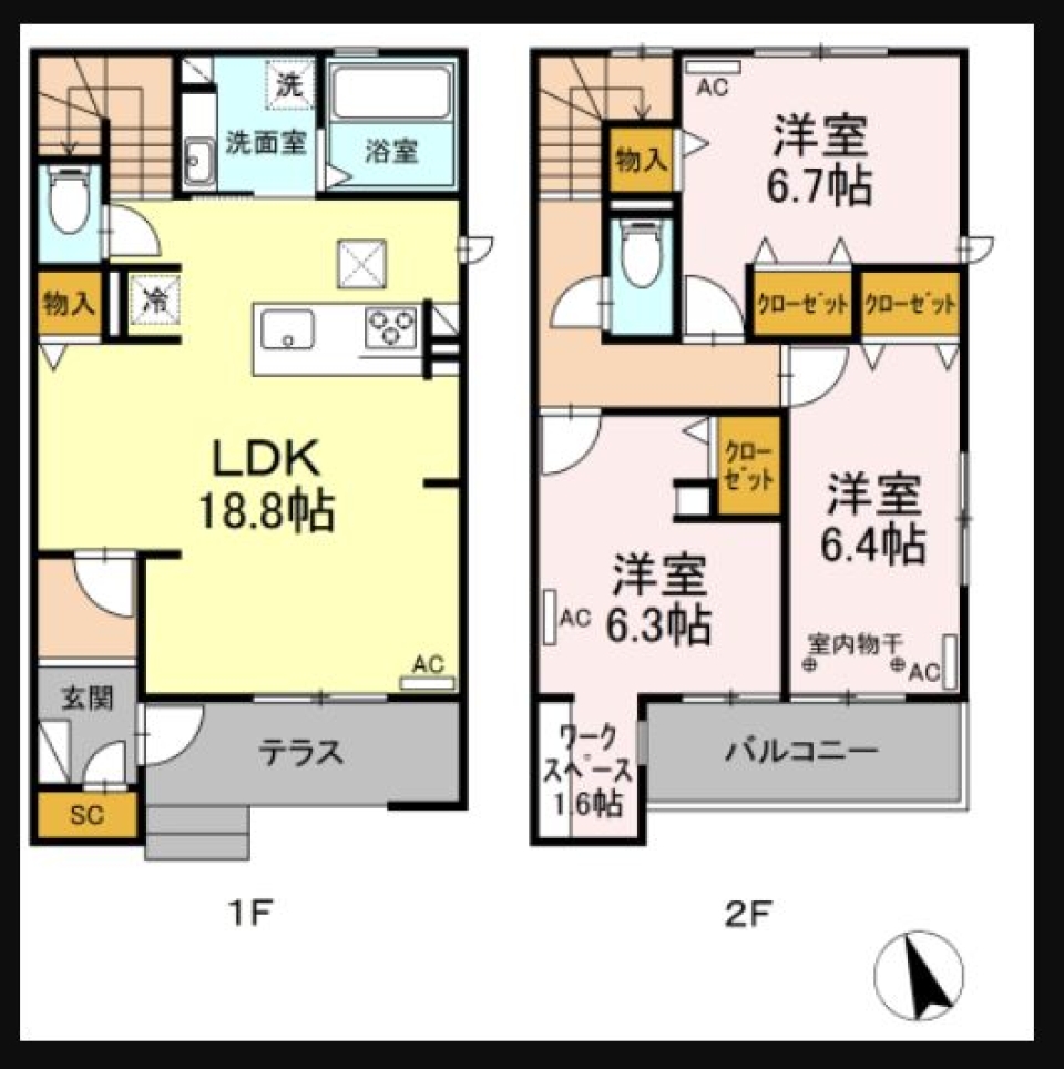 ＼ハイスペックなおうち建ちました／の間取り図