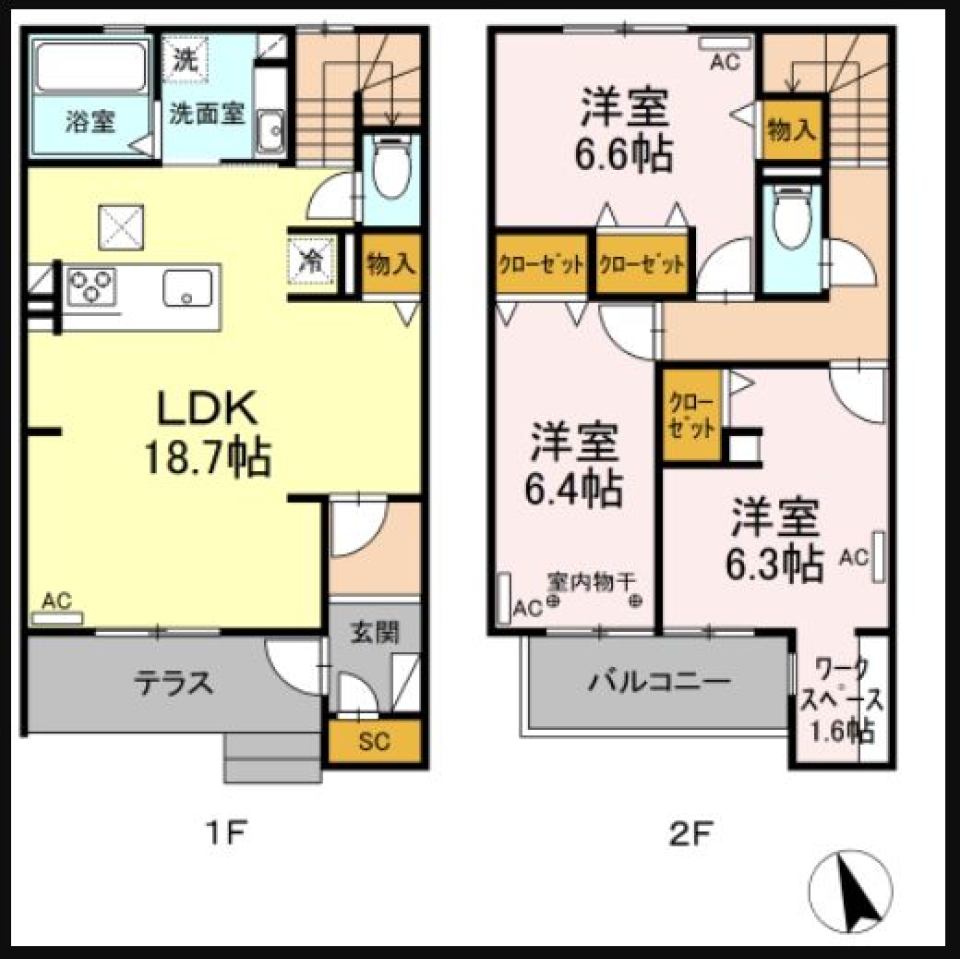 ＼ハイスペックなおうち建ちました／の間取り図