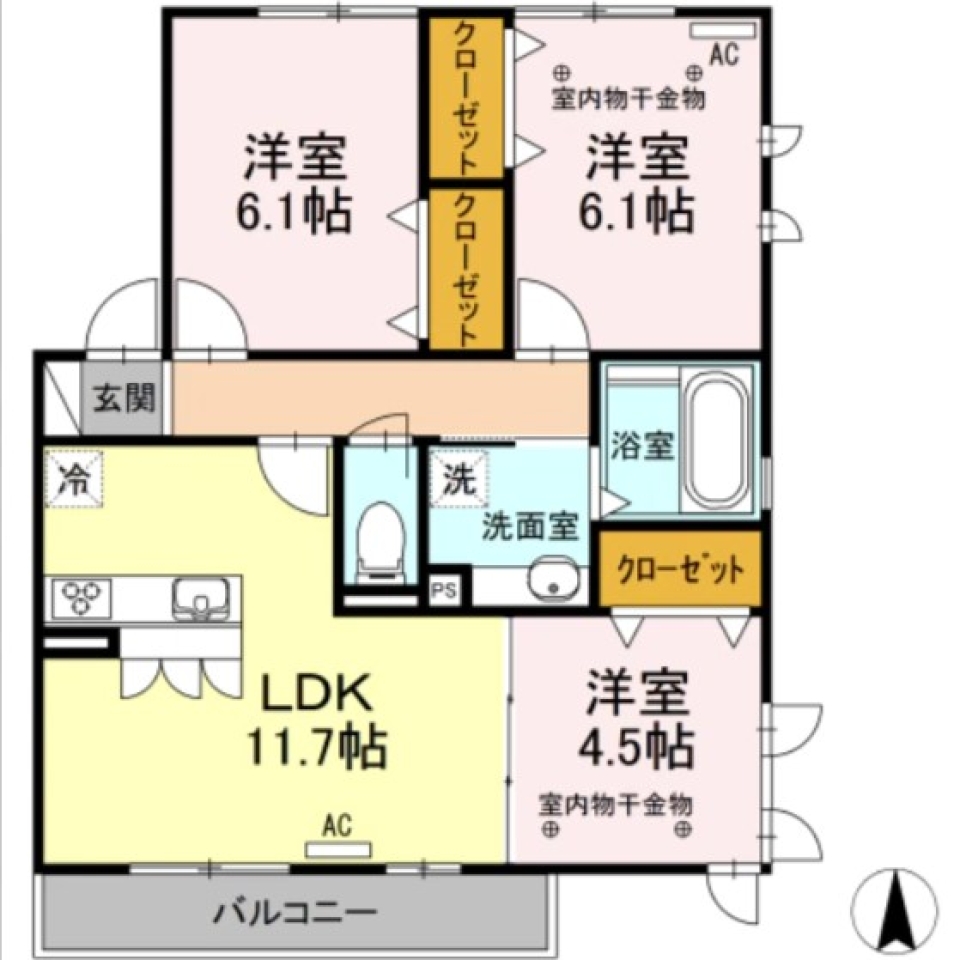 大家族、集合。の間取り図