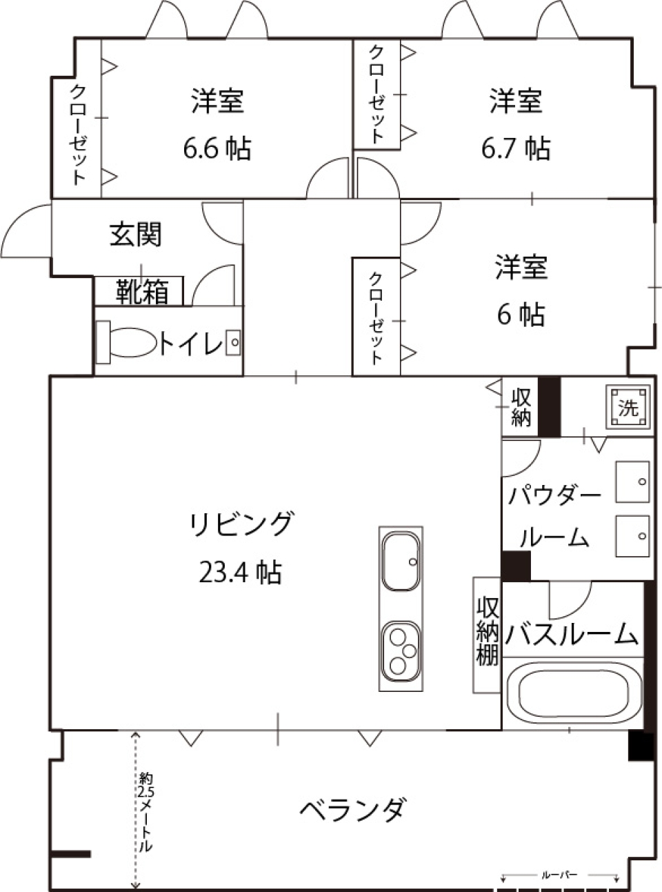 夢を形にする高級感。の間取り図