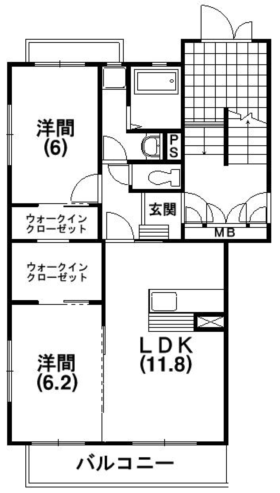 洋服におもちゃ、なんでも飲み込む部屋の間取り図