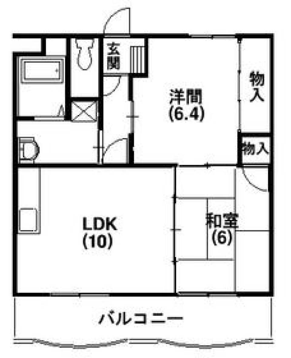 やっぱり落ち着く、和室のある部屋の間取り図