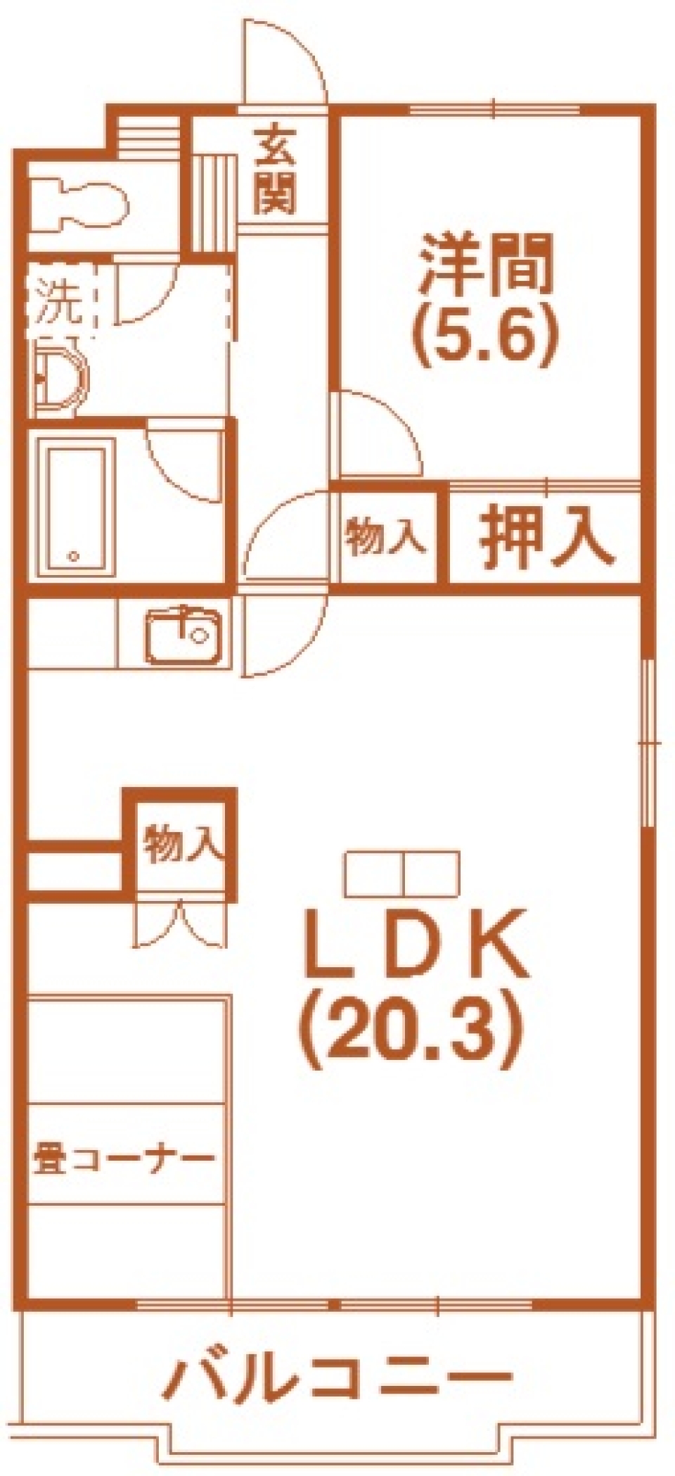 本もお部屋のインテリア。の間取り図