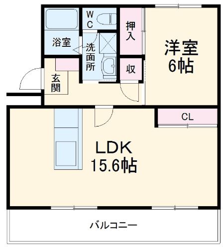 間取り図（1LDK）