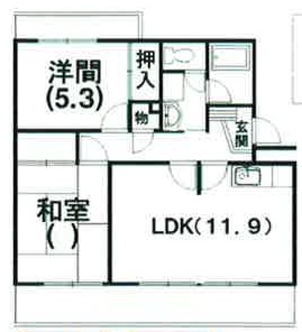 当選確率100％、家具プレゼント　ｉｎ飯田の間取り図