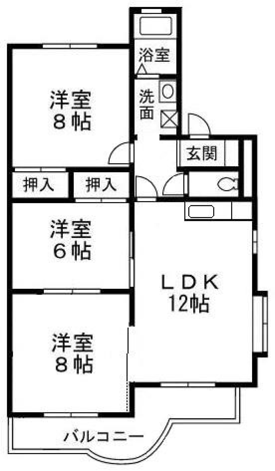 気持ちを新たに、前へならえ！の間取り図