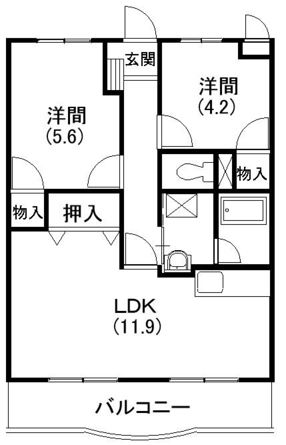 Peaceful Family Roomの間取り図