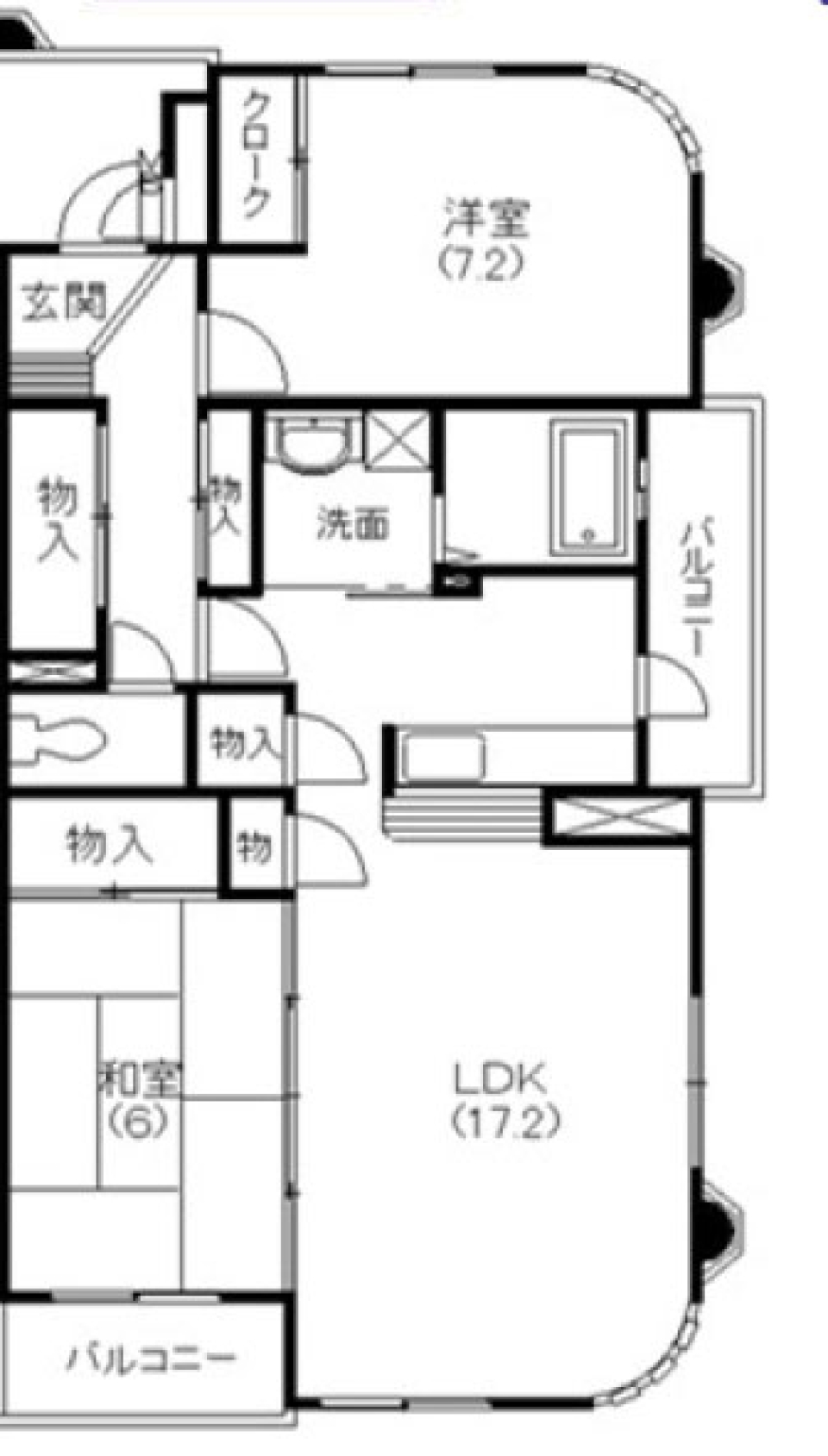 アーチを描く美しさの間取り図