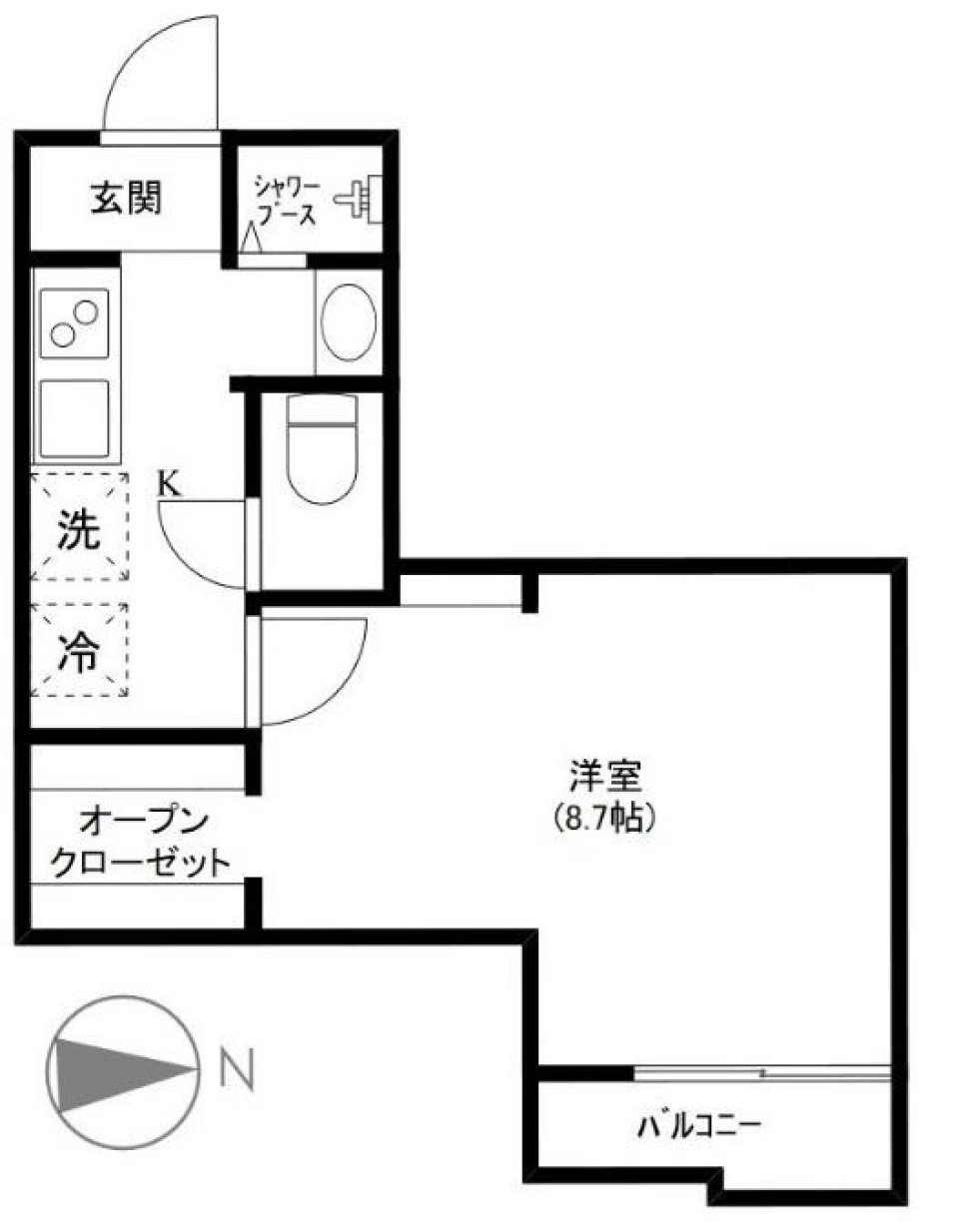 伸るか反るか、な空間。の間取り図