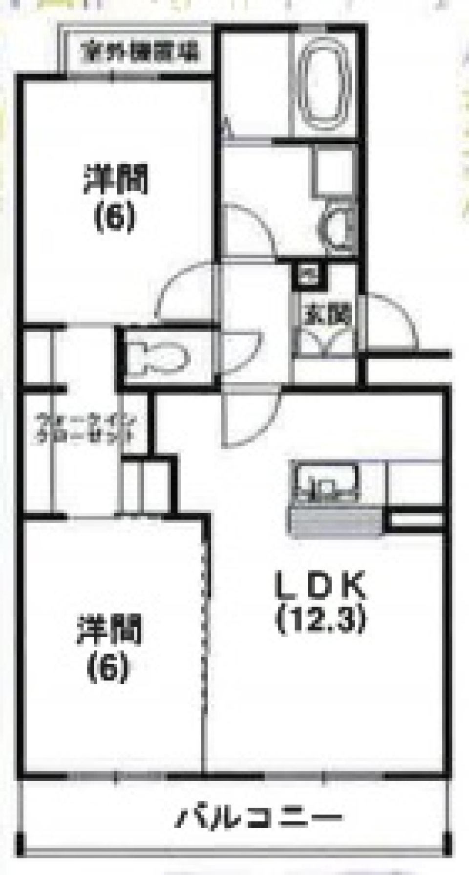 別荘暮らし気分を味わう。の間取り図