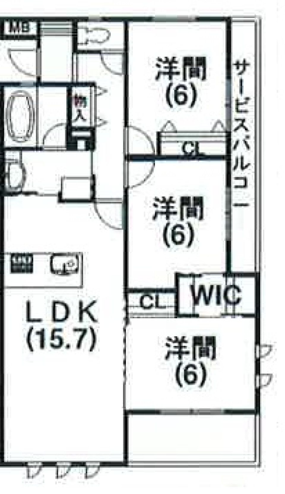 七十二候広沢。の間取り図