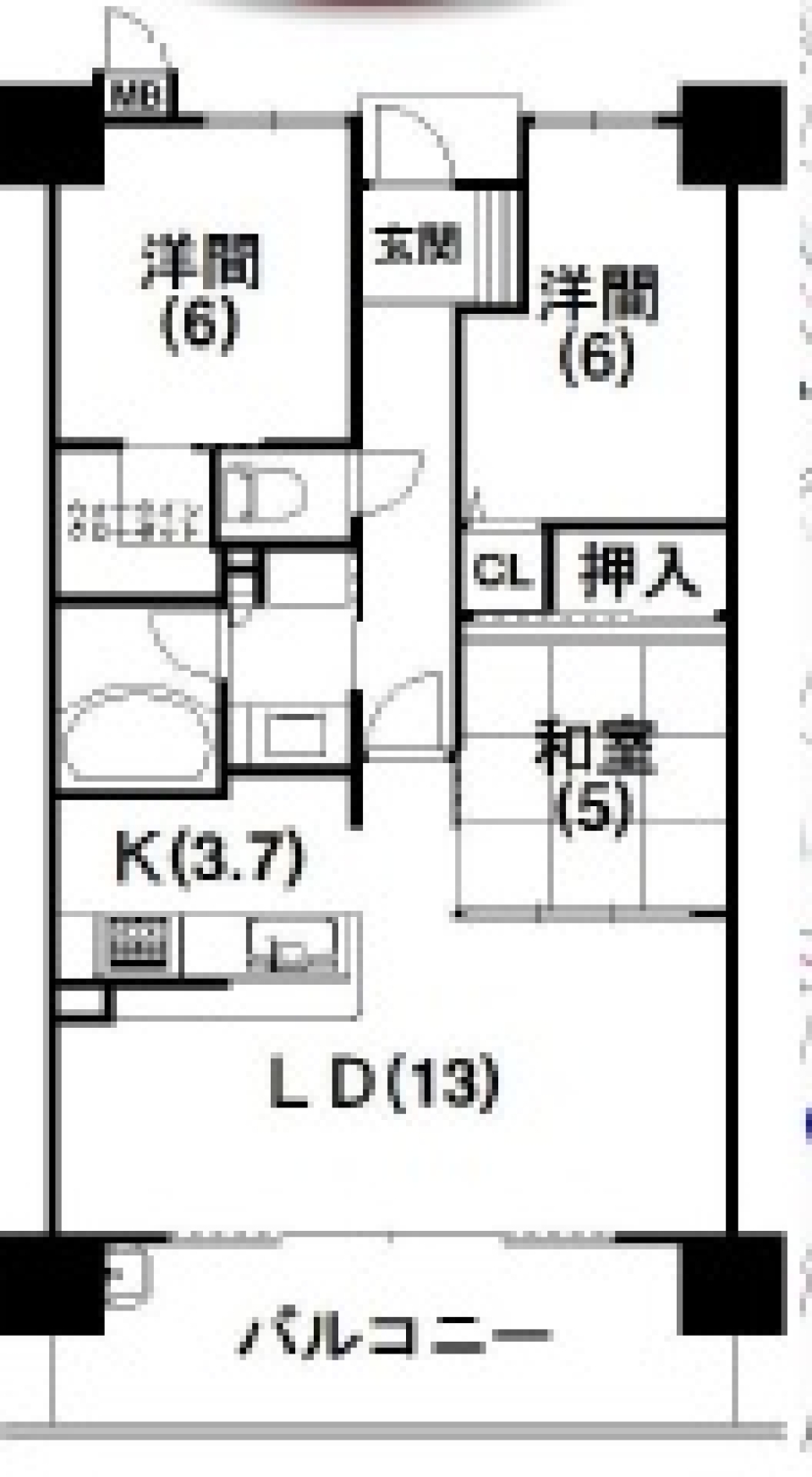 浜松の景観を眺めながら暮らしたいの間取り図