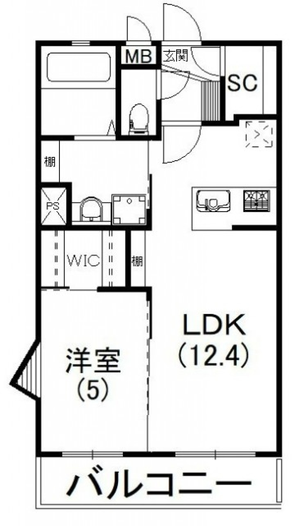 買い物好きなあなたにの間取り図