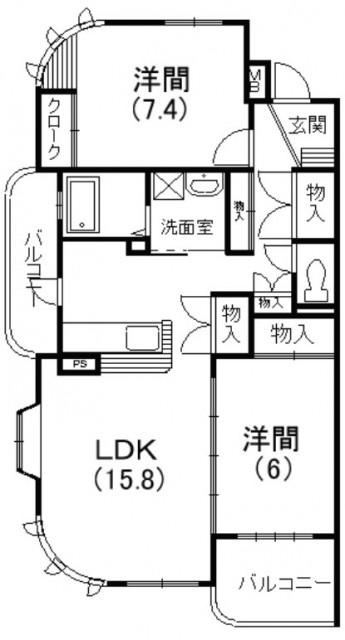 間取りは2LDK