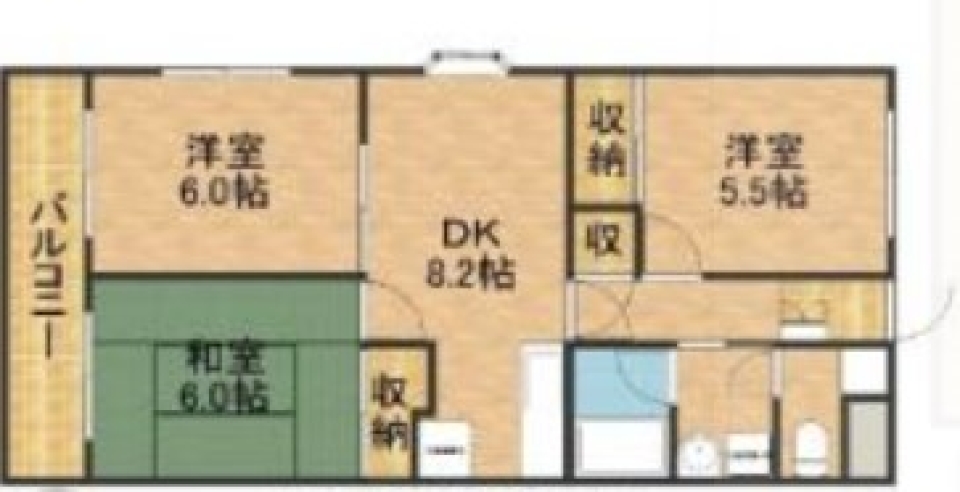 家族と一緒に暮らす街の間取り図