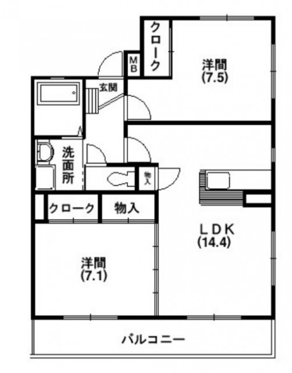 2人で暮らそうの間取り図