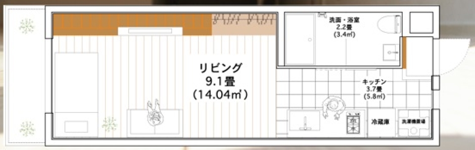 起業のスタートはここから！！の間取り図