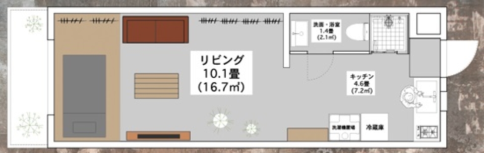 【ペット可/テナント使用可】飾りすぎないのが、美しい。の間取り図