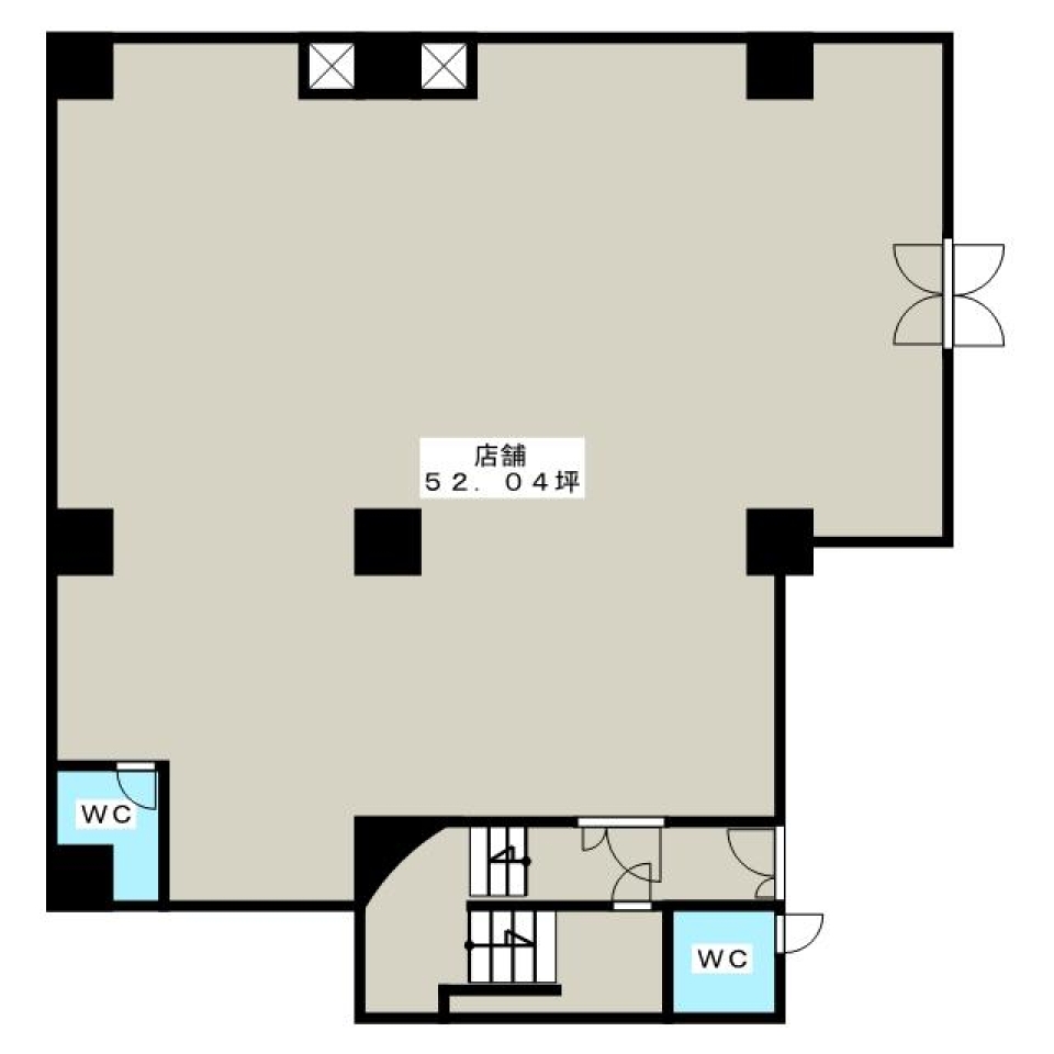 【事業者向け物件】砂山の教室の間取り図