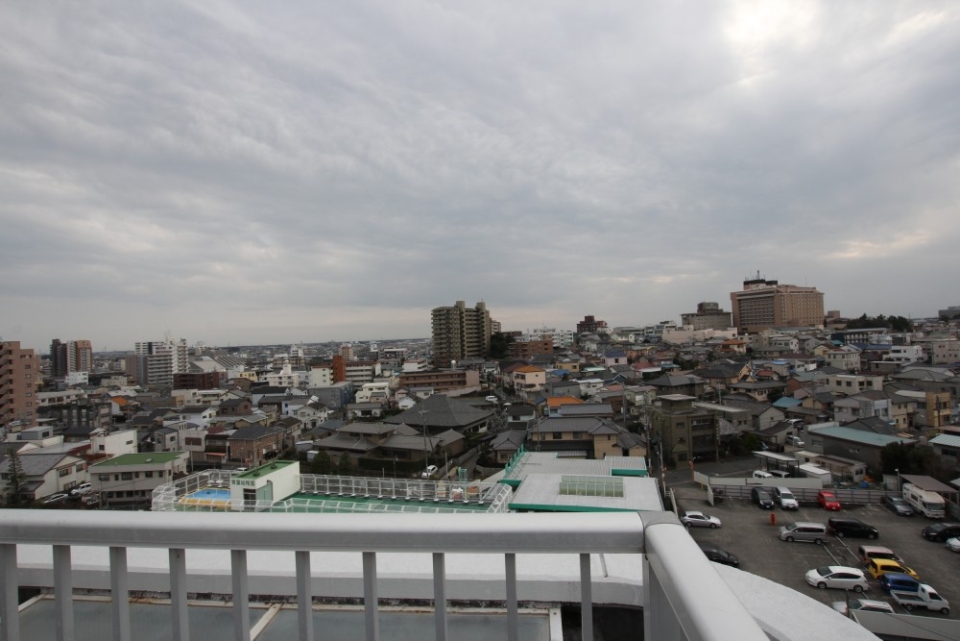 地上10階からの眺めは格別です