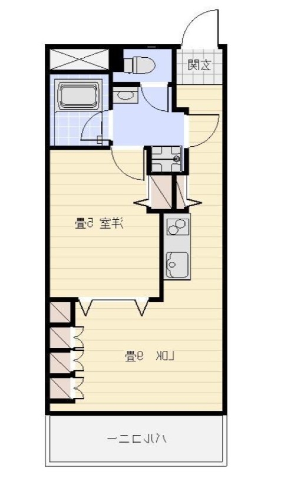 お化粧をして街へお出かけよ♪の間取り図