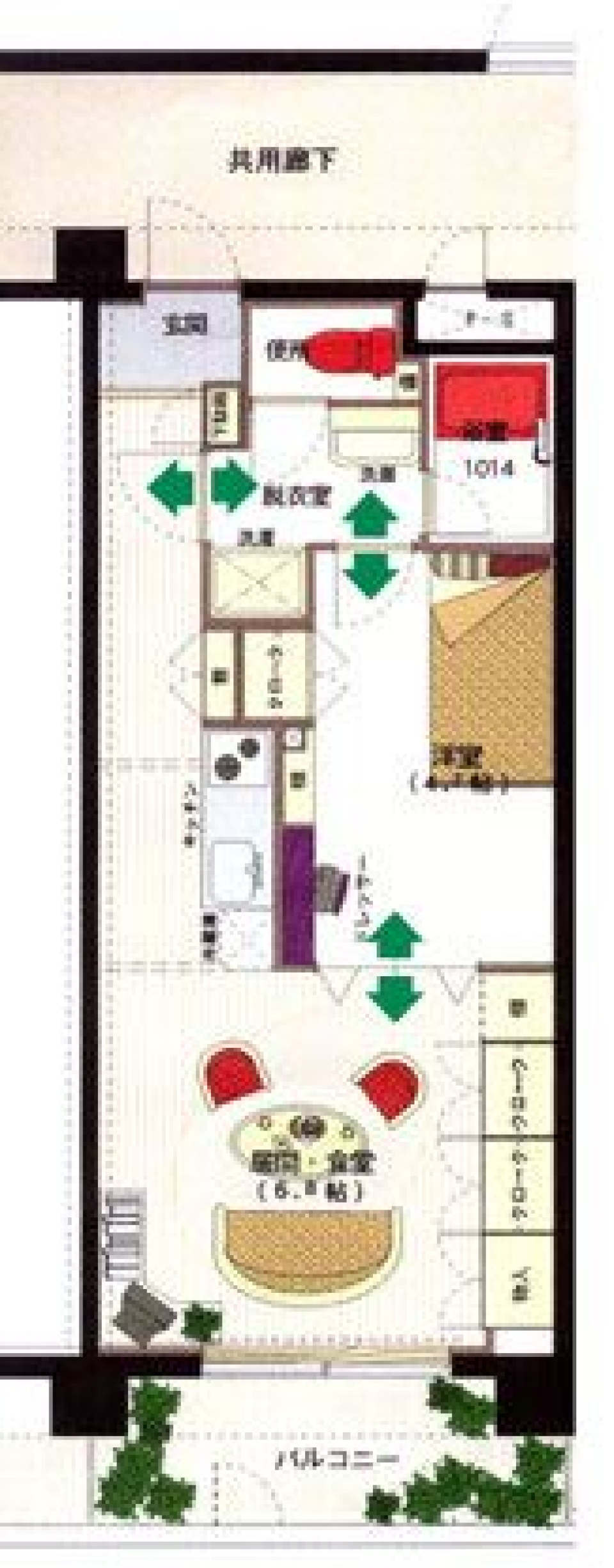 【ペット可】サンセットビューの間取り図