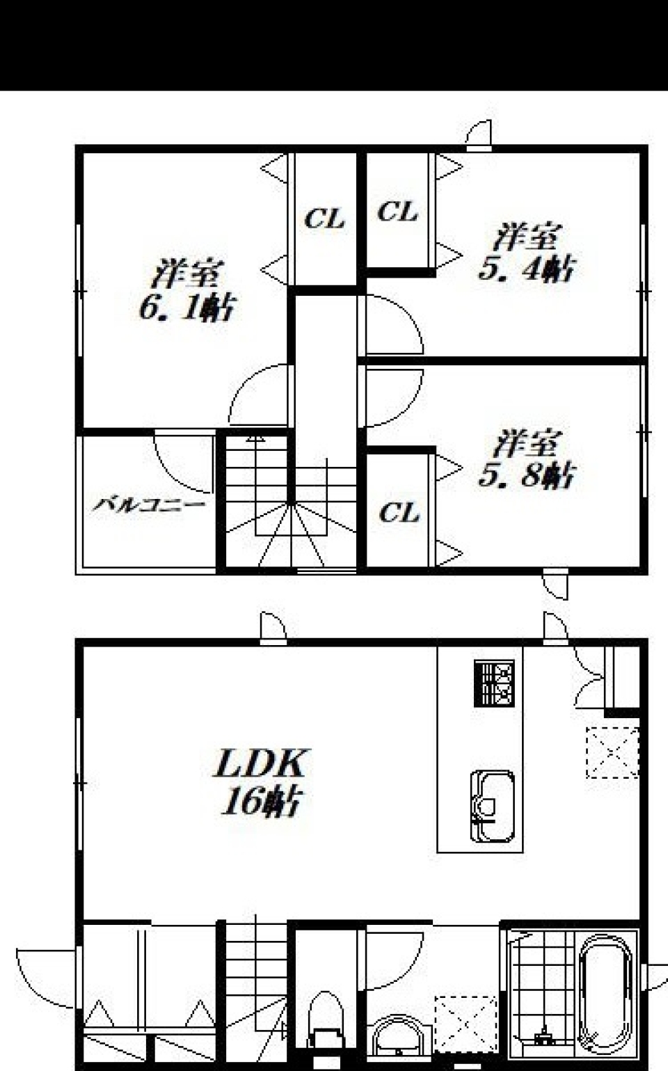 「ここが自慢の我が家です」の間取り図