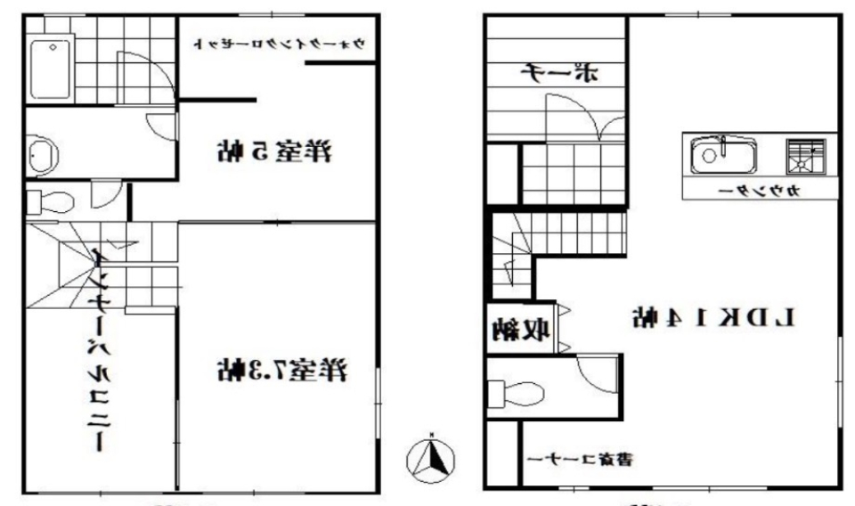 CUTEが詰まってるの間取り図