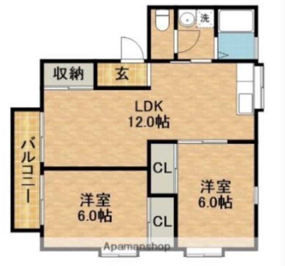 リノベでナチュラルウッドなお部屋へ！の間取り図