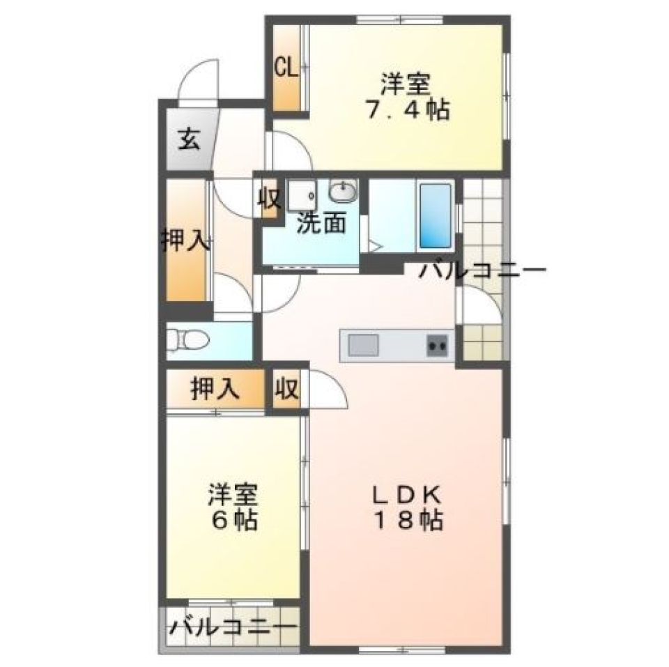 パン屋さんの近く♪の間取り図