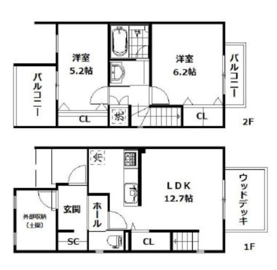 癒しの場所の間取り図