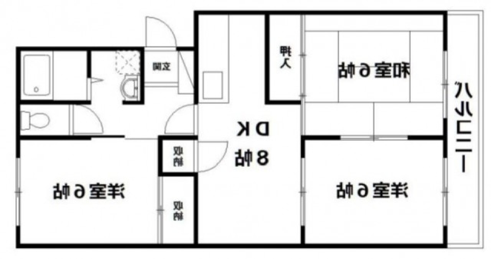 リノベーションでオシャレになりました♪の間取り図