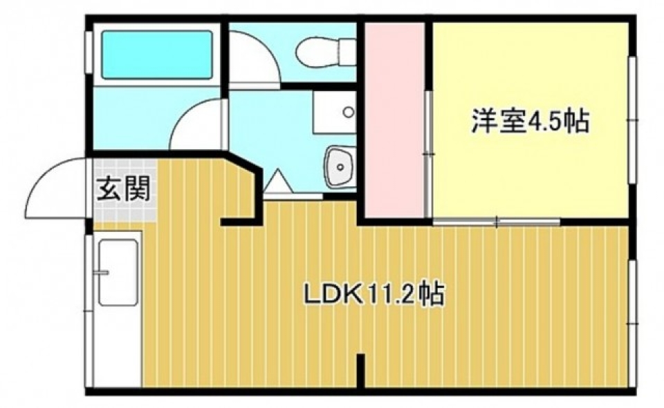 現代レトロなアルカイックアパート。の間取り図