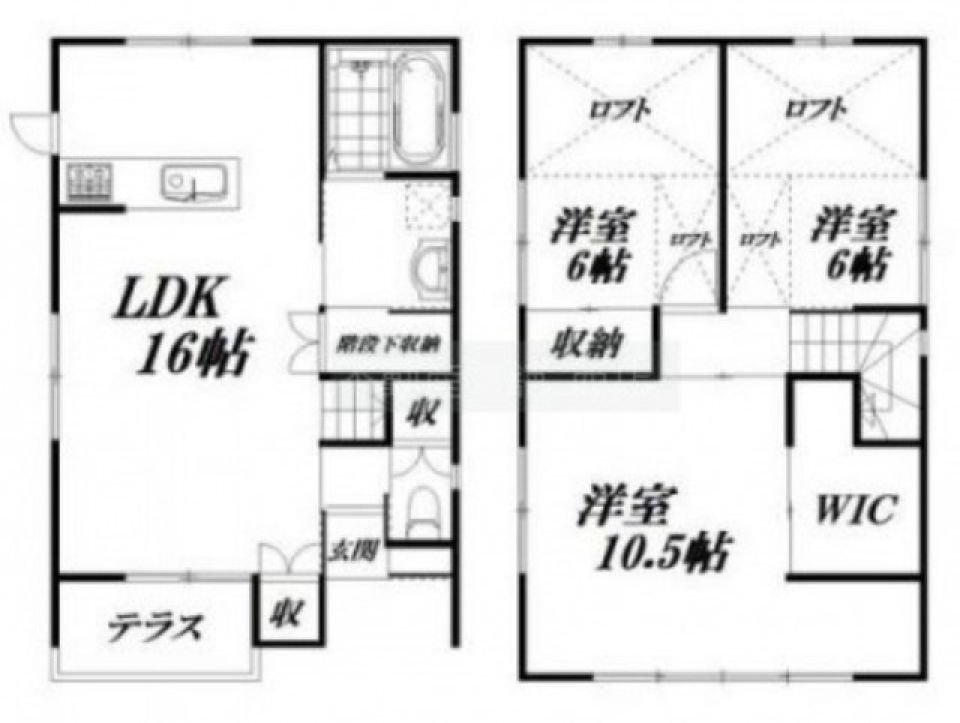 【賃料値下げ】木の温もりを感じながらの間取り図