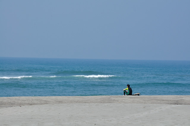 サーフポイント「中田島海岸」。