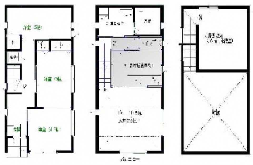 3階建ての戸建です。